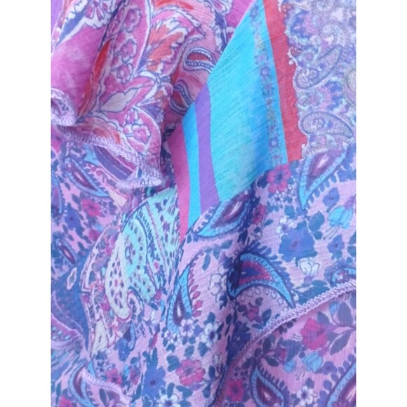 Gianni Bini + Dannijo Wrap Dress Sz M Pink Print High-low Adjustable Maxi $199 - Picture 5 of 15